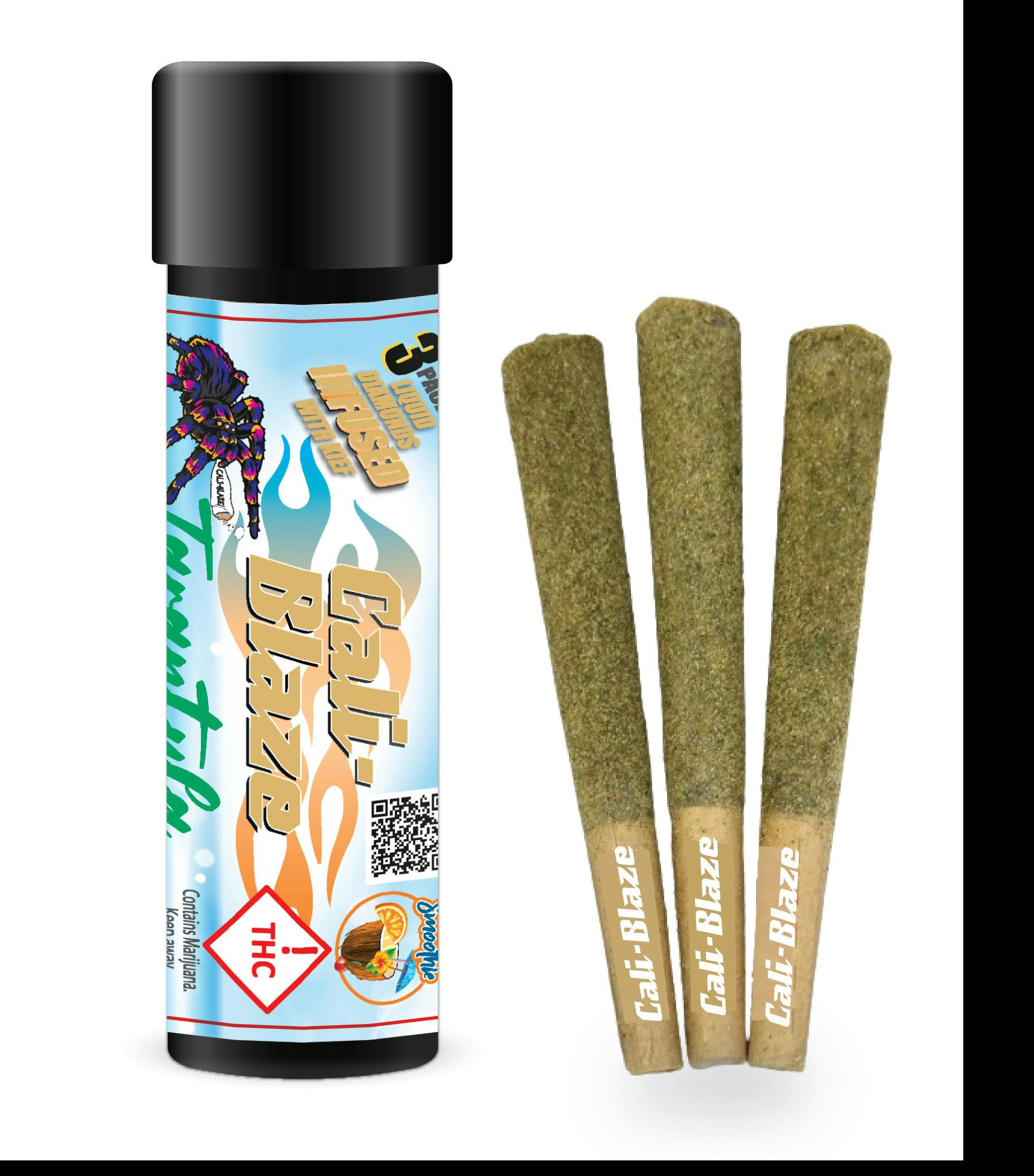 Cali-Blaze Tarantula Infused Pre-Roll 3Pk (3g) - Blueberry (Gentleman Rancher) (S)
