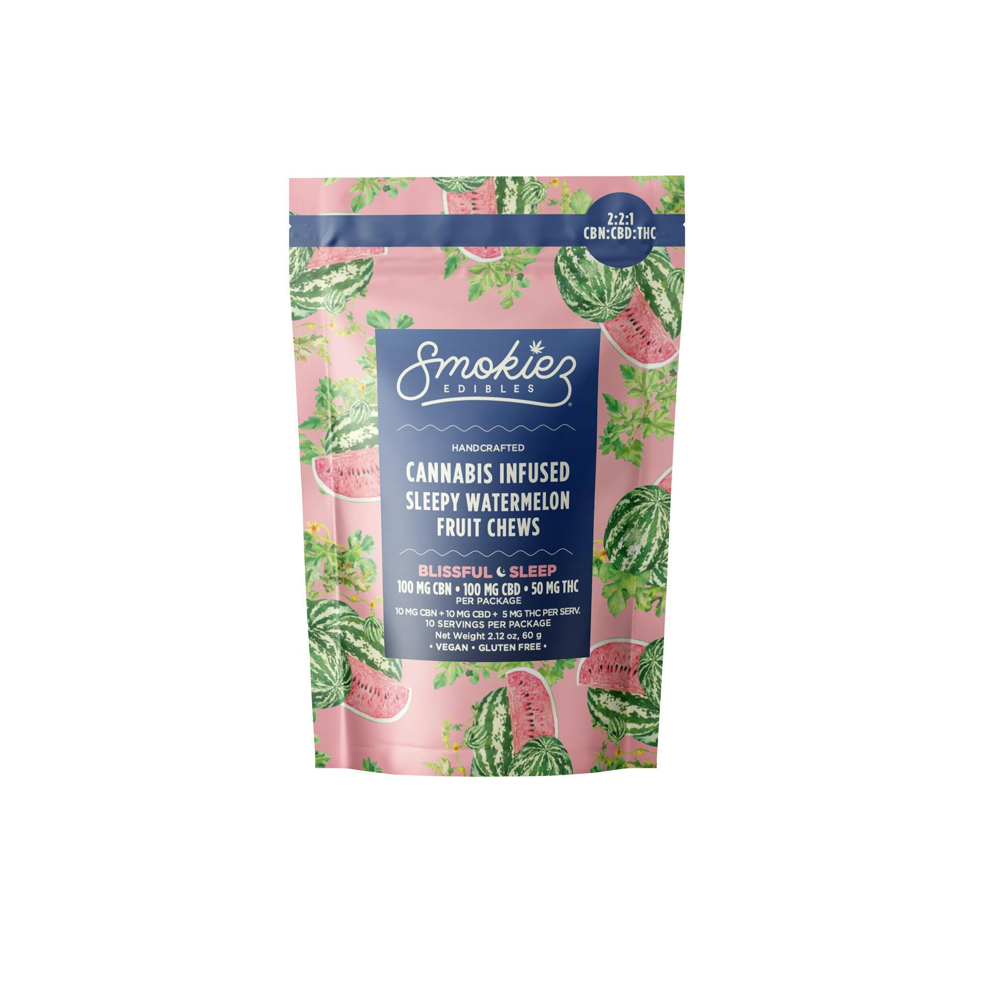 Smokiez Gummies - Sweet Blissful Sleep Watermelon 2:2:1 (CBN:CBD:THC)