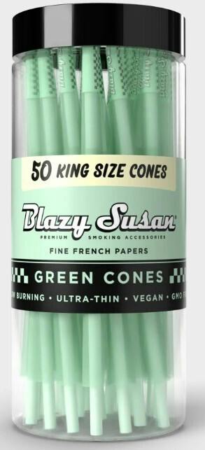 Blazy Susan Cones - King Size - 50ct (GREEN)