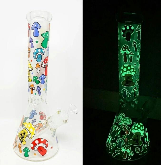 Glass Bong 8 Inch Mushroom
