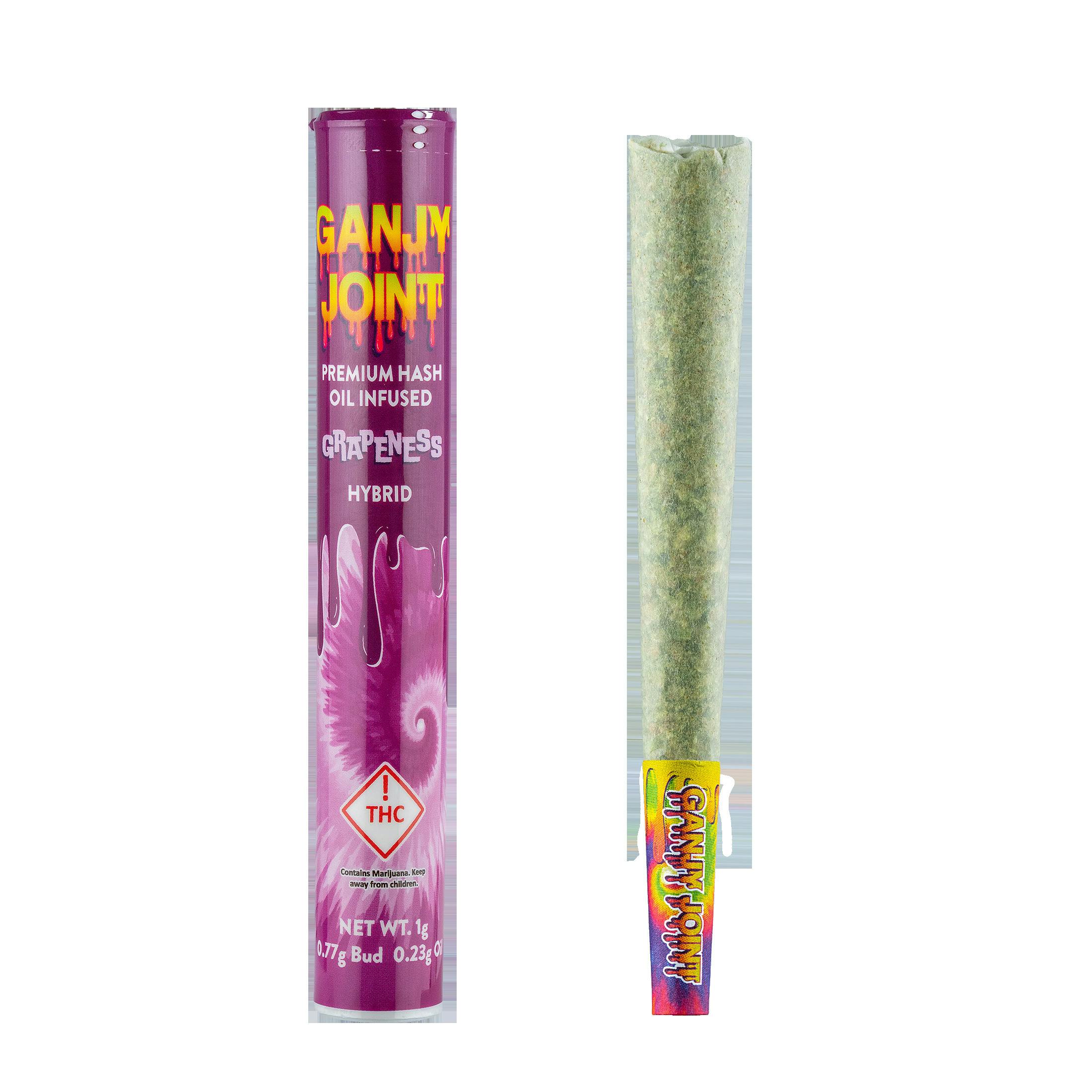 Ganjy (Juicy) Infused Pre-Roll 1g - Grapeness (H)