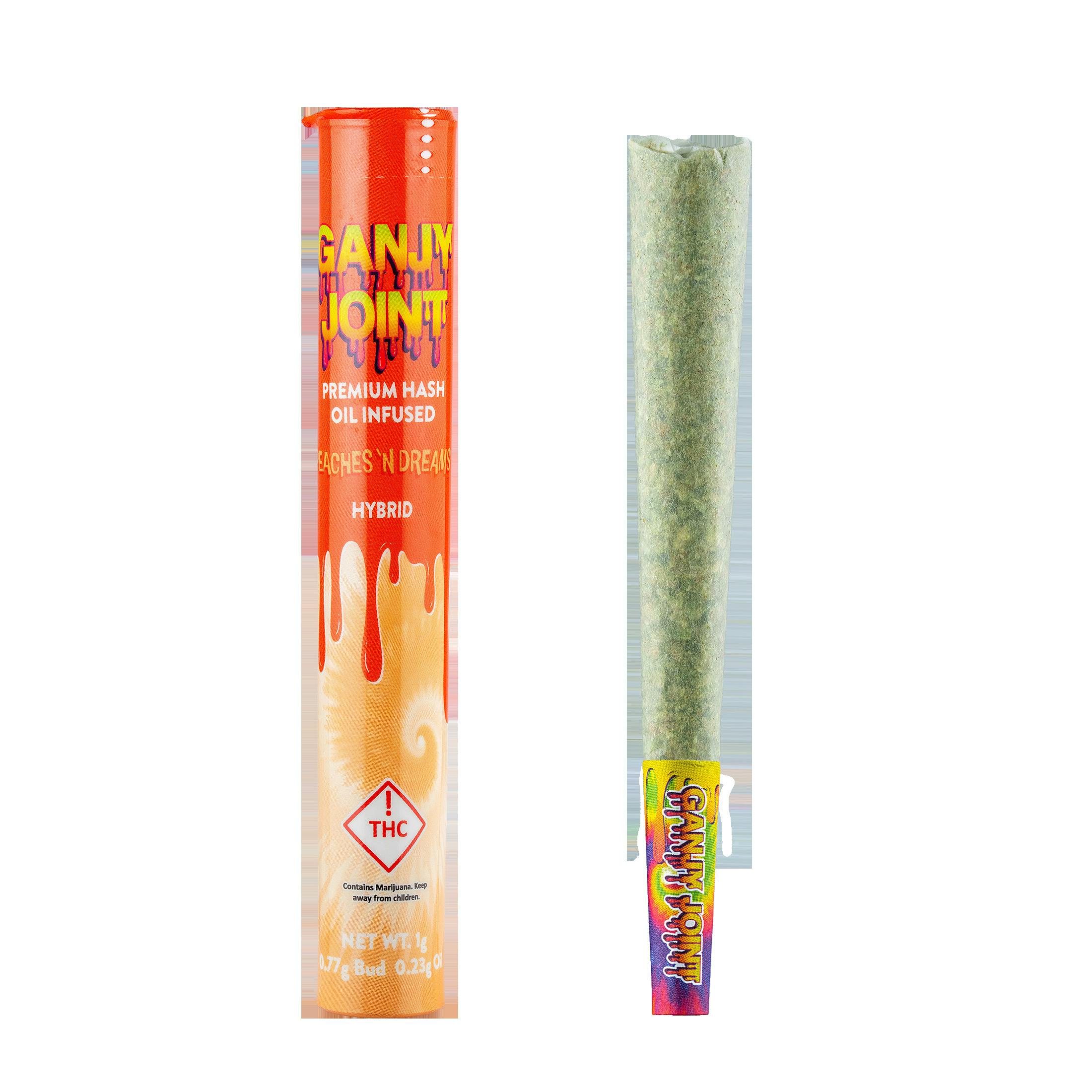 Ganjy (Juicy) Infused Pre-Roll 1g - Peaches N Dreams (H)