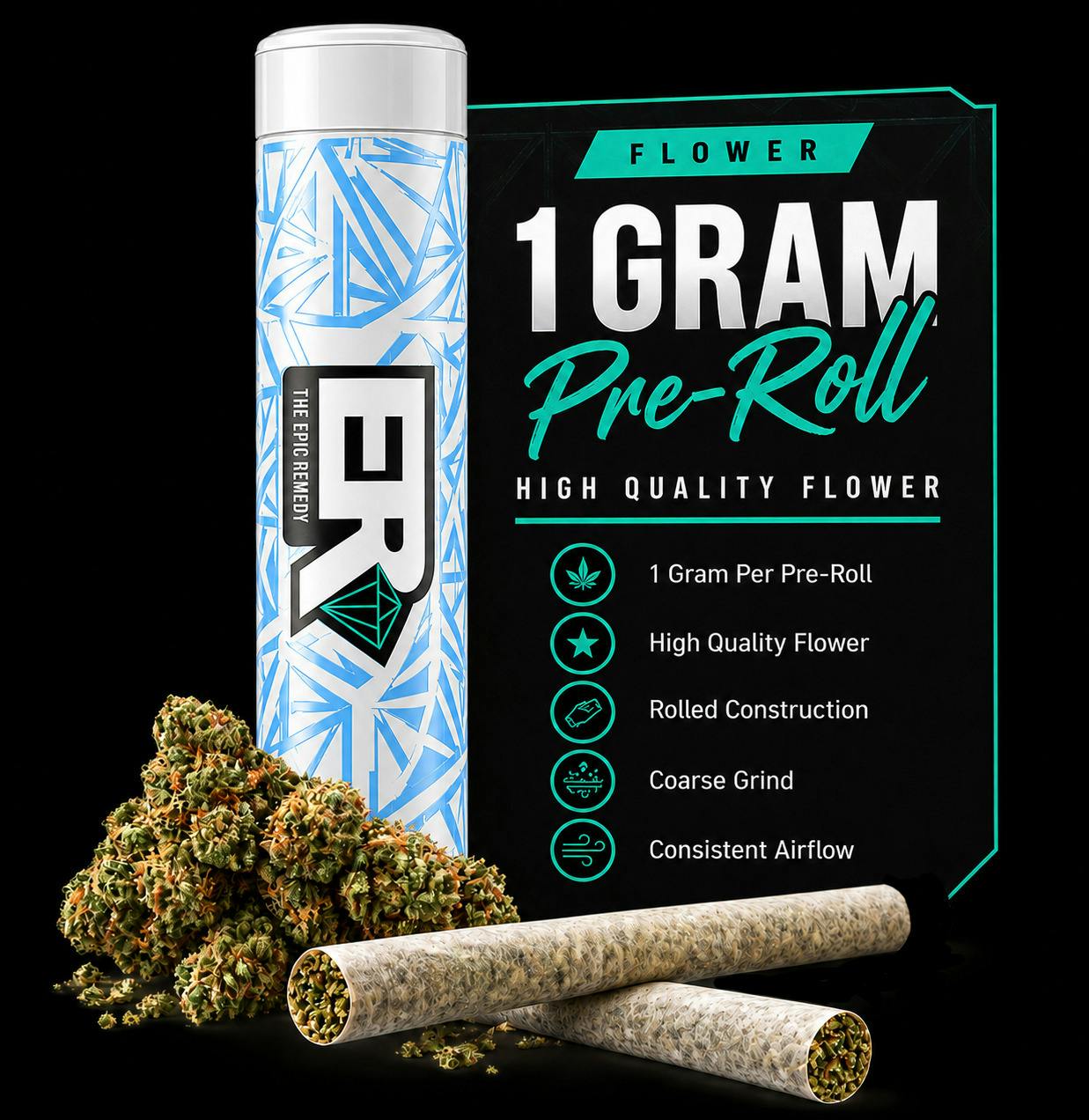 Epic Remedy Full Bud Pre-Roll - Smuckerz (H)