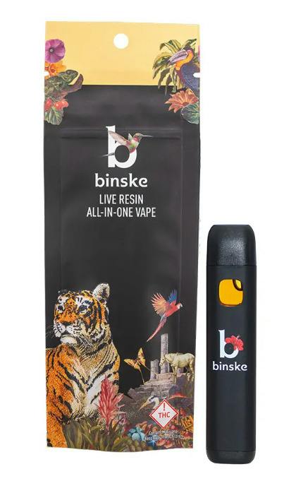 Binske Live Resin Disposable 1g - Grape Syrup (H)