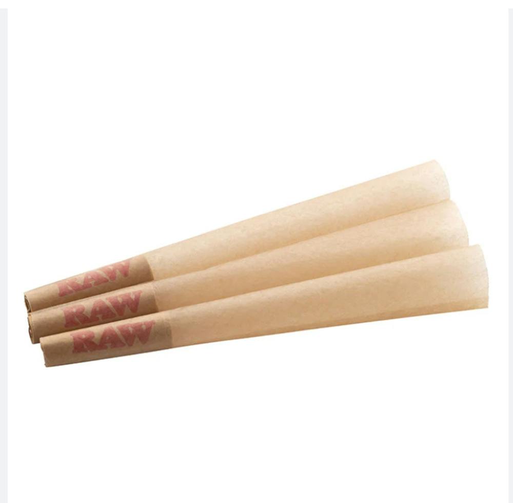 RAW Organic Hemp King Size Cones 3pk at Zen Leaf Cannabis Dispensary