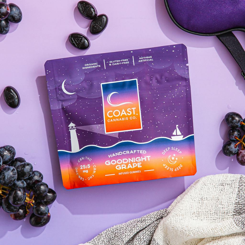 Coast Cannabis Goodnight Grape CBN 25:5 Gummy 100mg [20pk]