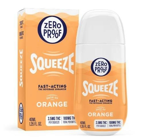 Zero Proof Squeeze Dash of Orange Drink Enhancers 100mg at Zen Leaf Cannabis Dispensary