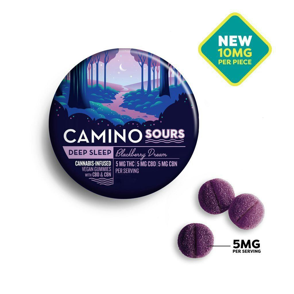 Camino Sours Blackberry Deam 1:1:1 THC:CBN:CBD Gummy 50mg [10pk]