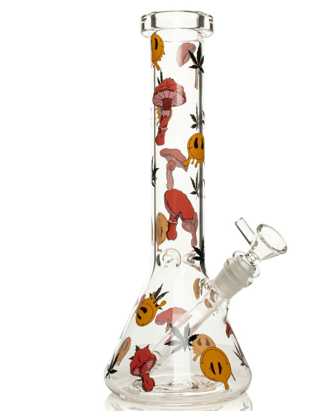 12" Smiley Shrooms Beaker | Large