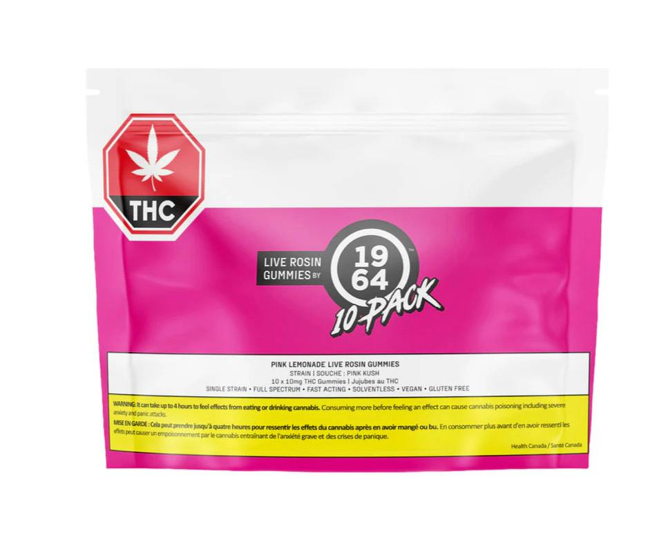 PINK LEMONADE LIVE ROSIN THC GUMMIES 10-Pack