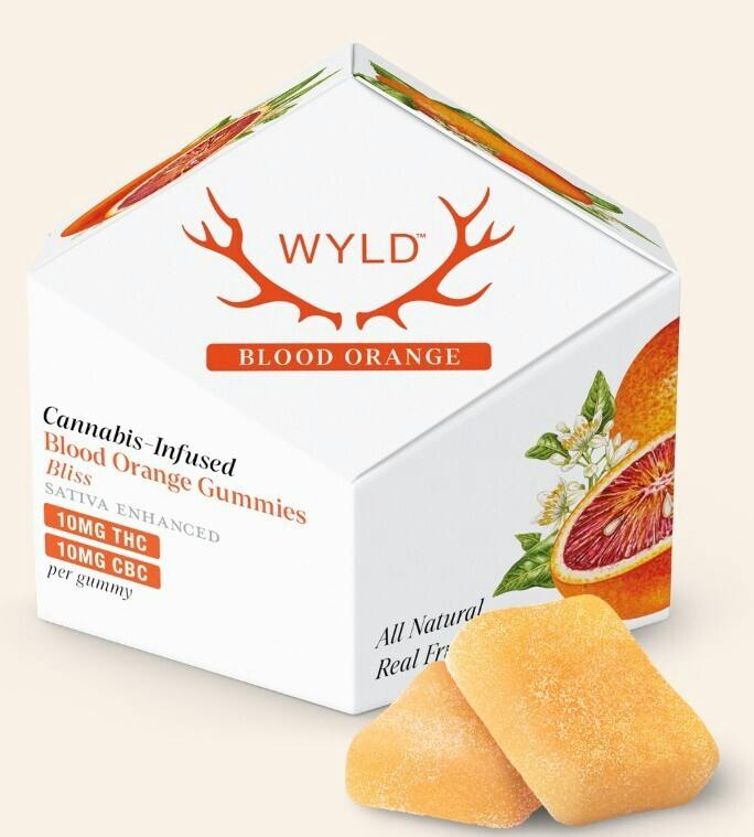 Blood Orange | 1:1 THC:CBC Gummies | 100mg | 10ct | 10mg/ea by WYLD
