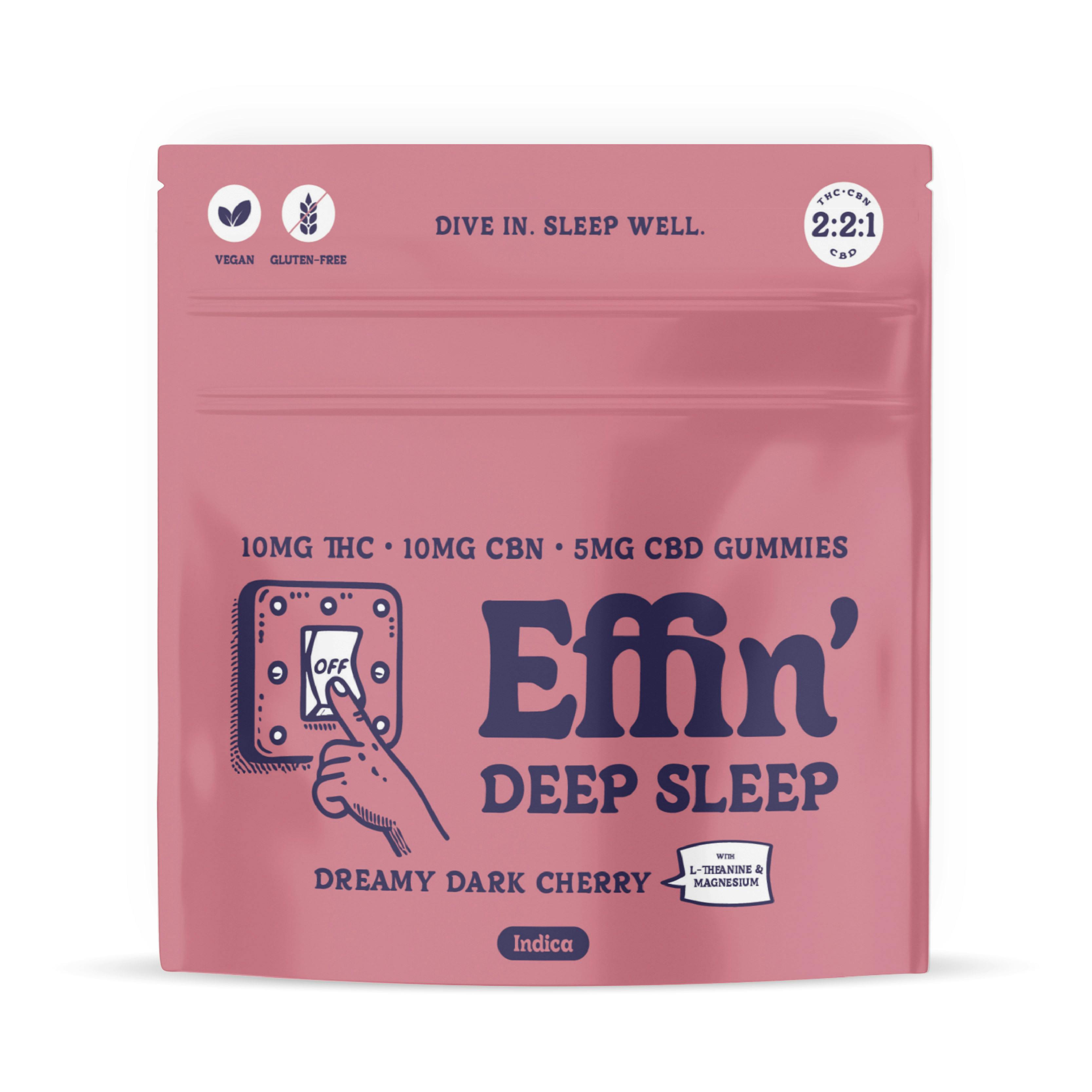 Deep Sleep Dreamy Dark Cherry - 2:2:1 THC:CBN:CBDGummy - Indica - 100 mg - 10 Pack