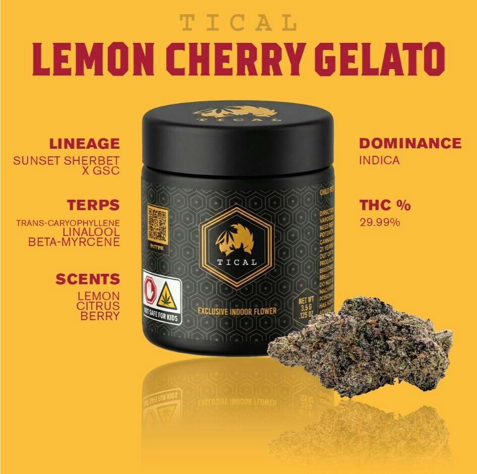 Lemon Cherry Gelato - Flower - Indica - 3.5 g