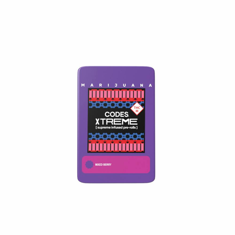 Codes: Infused Pre-Roll Pack | Mixed Berry x Lemon Cherry Sherbert | 0.7g ea | 3pk