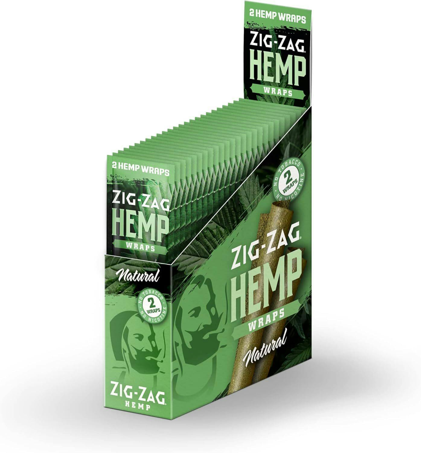Zig Zag Hemp Wraps 2pk