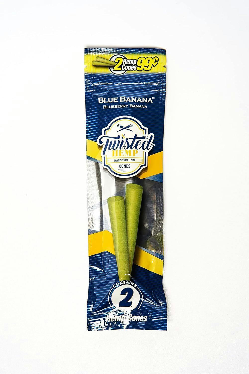 Twisted Hemp Cones 2pk Assorted Flavors