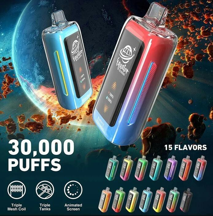 Equator 30k Puff Nicotine Vape - Blue Cloud
