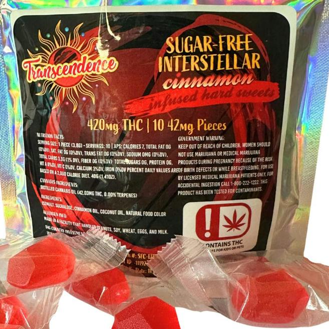Transcendence 500mg SF Cinnamon Hard Candy (38g)