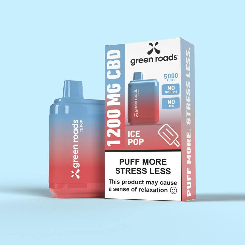 Green Roads 1200mg CBD Disposable Ice Pop