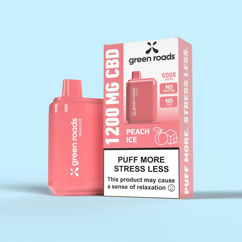 Green Roads 1200mg CBD Disposable Peach Ice