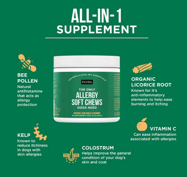 Natural Rapport Dog Allergy Soft Chew