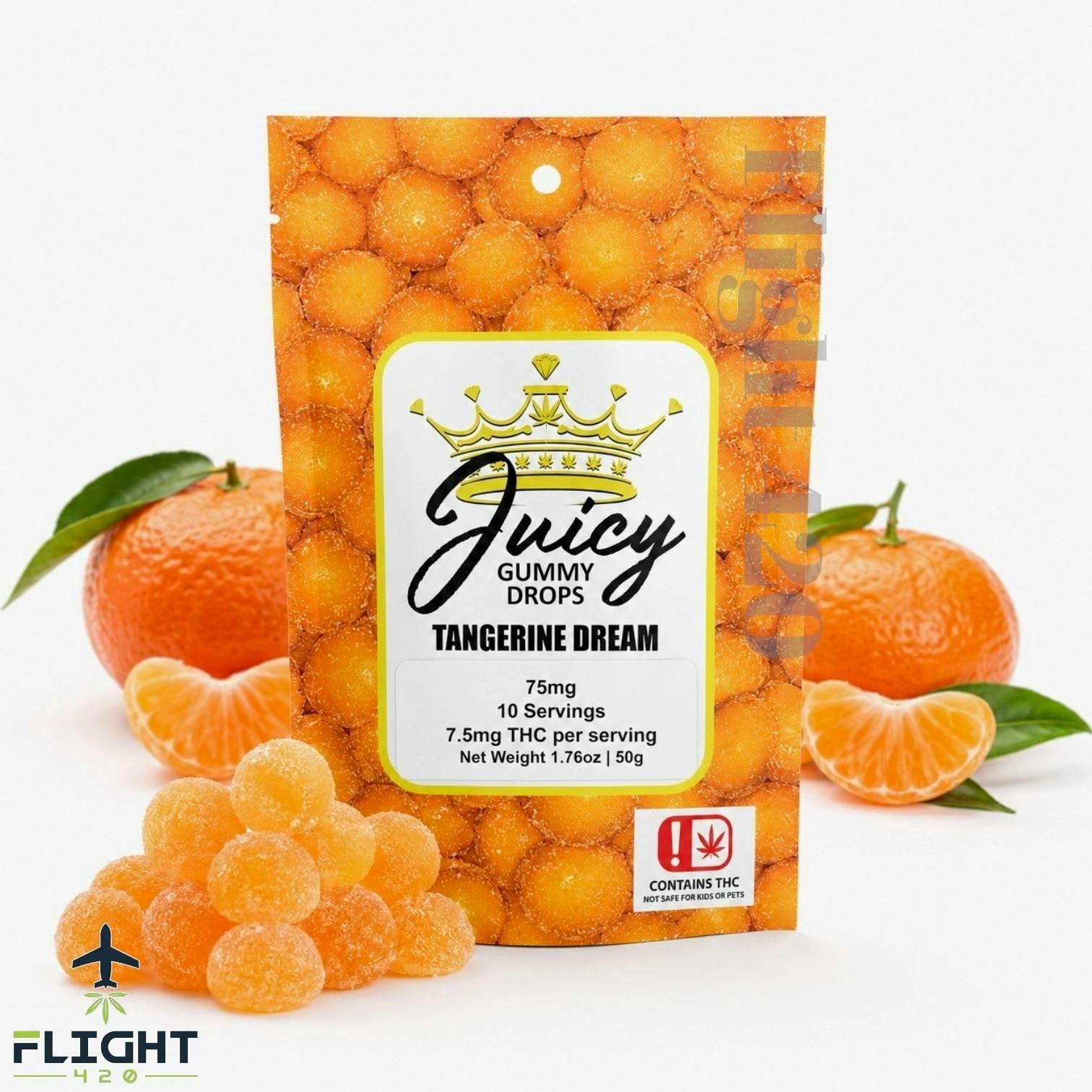 Juicy Gummy Drops 75mg Tangerine Dream