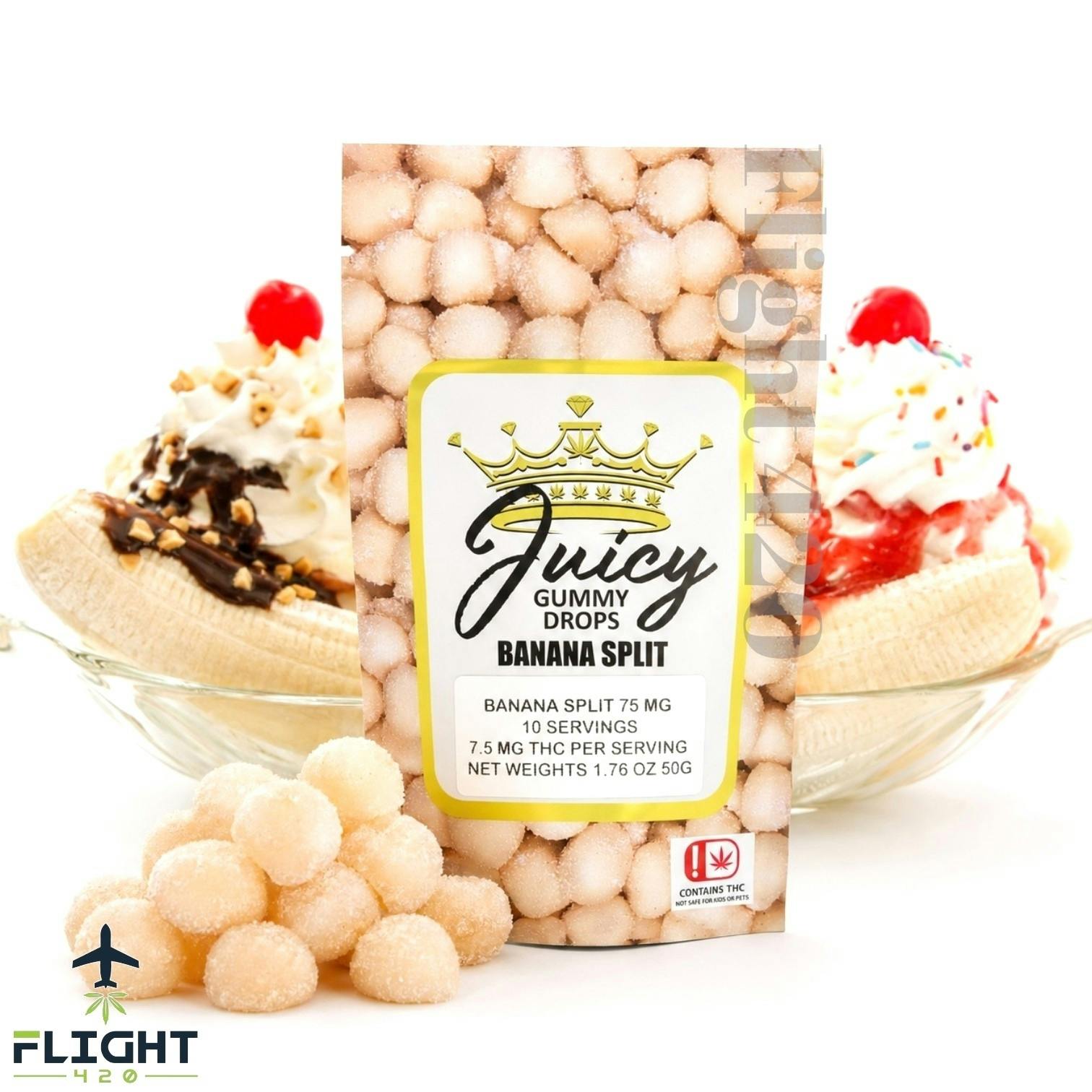 Juicy Gummy Drops 75mg Banana Split