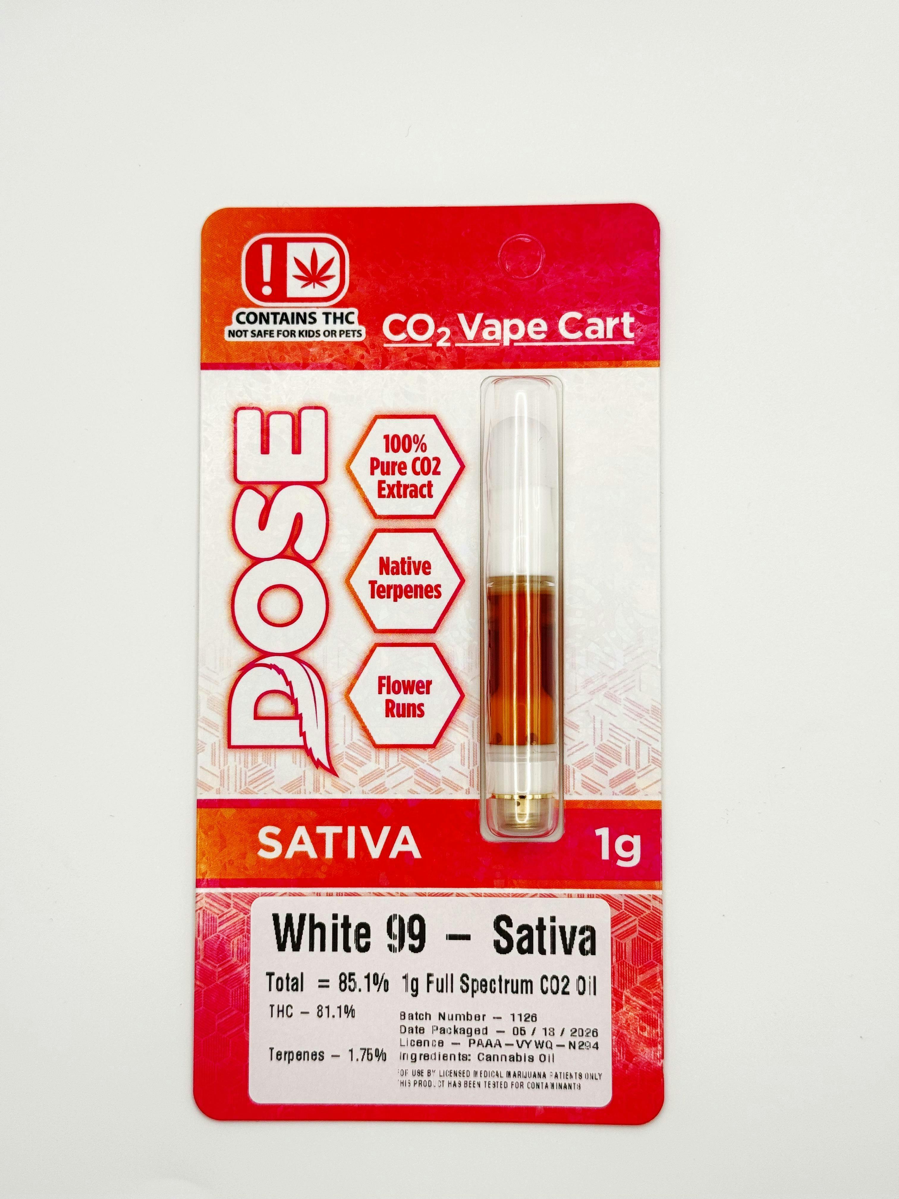 Dose 1g CO2 Cart White 99