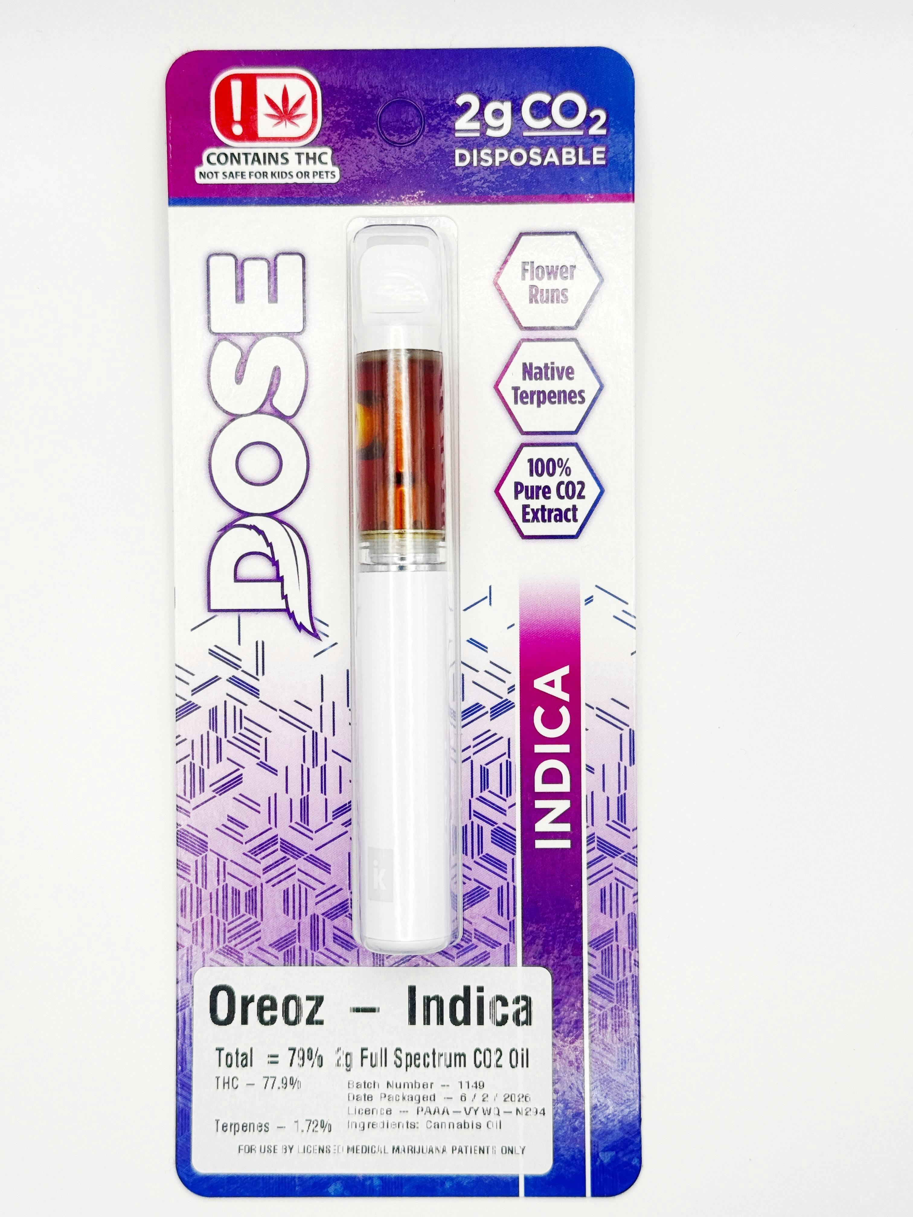 Dose 2g Disposable Oreoz