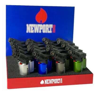 Newport Zero Side Torch Lighter Assorted Colours