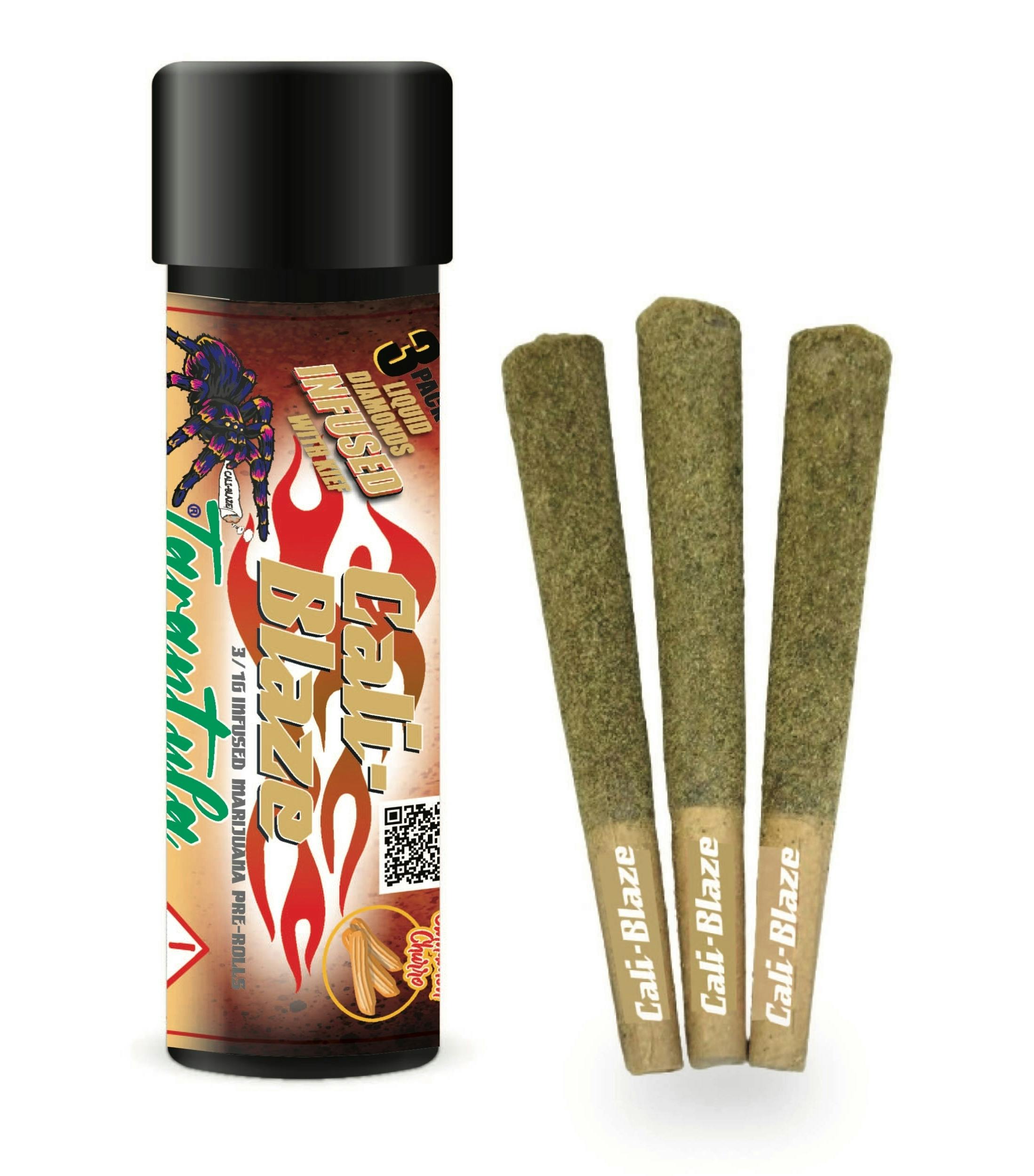 Cali Blaze Tarantula Infused Joint 3 Pack 3g - Cinnamon Churro