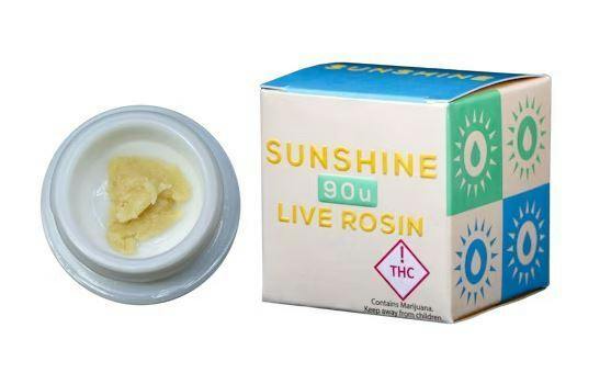 Sunshine 90u Live Rosin 3g - Arctic Gummies