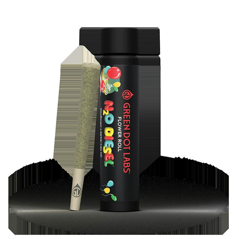 Green Dot Labs Flower Roll Joint 1g - Numbskull