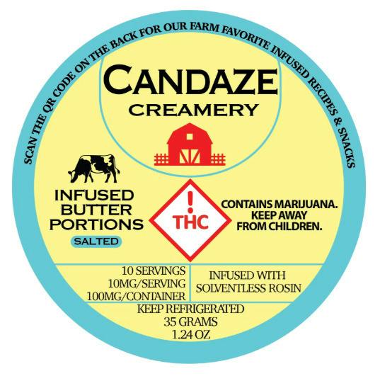 Candaze Creamery 100mg - Cooking Butter