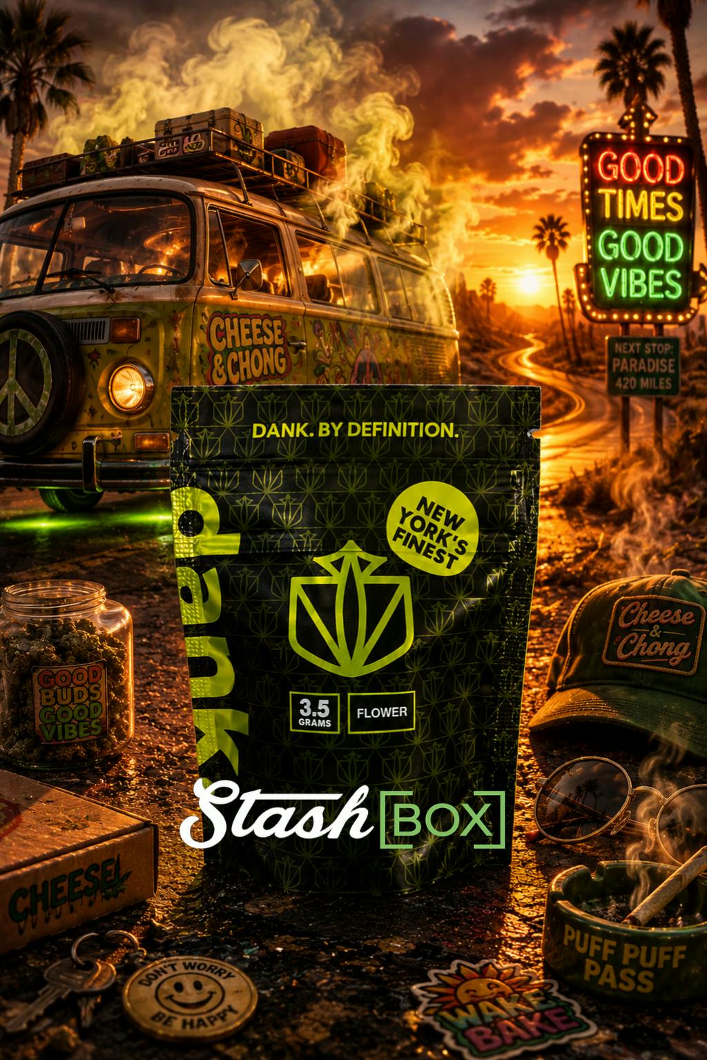 Dank | Flower | 3.5g | Cheese & Chong (Sungrown)