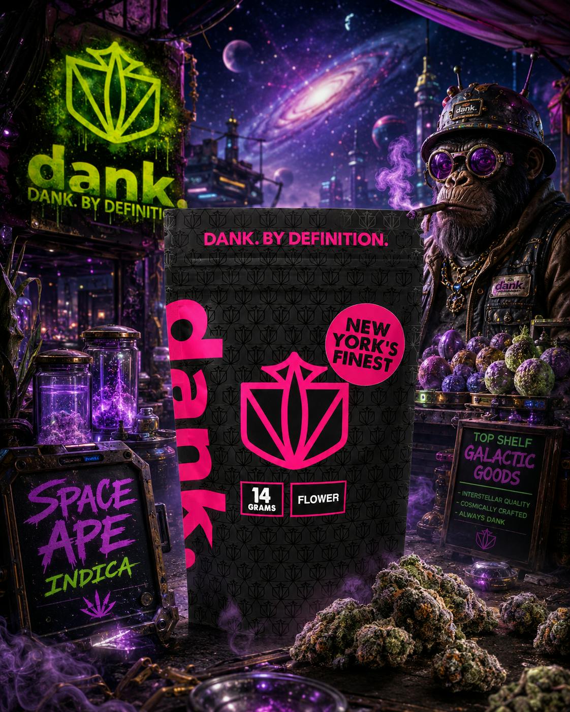Dank | Flower | 14g | Space Ape (Sungrown)