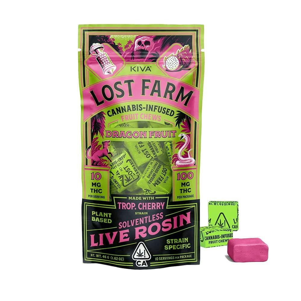 Dragon Fruit Trop. Cherry Live Rosin Fruit Chew (100Mg) (10Pk)