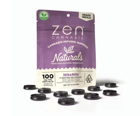 Zen - Naturals Nite Nite Grape Gummies (4:1) (100Mg) (10Pk)