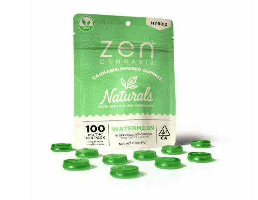 Zen - Naturals Hybrid Watermelon Gummies (100Mg) (10Pk)