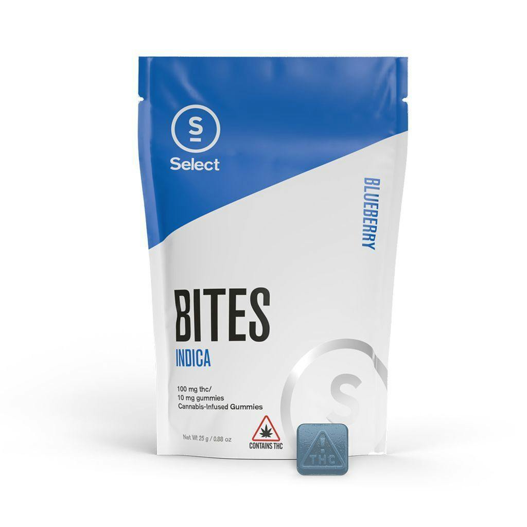Select Bites 2.0 Blueberry Gummies 10mg ea | 10-Pack at Curaleaf Dispensary Ellsworth