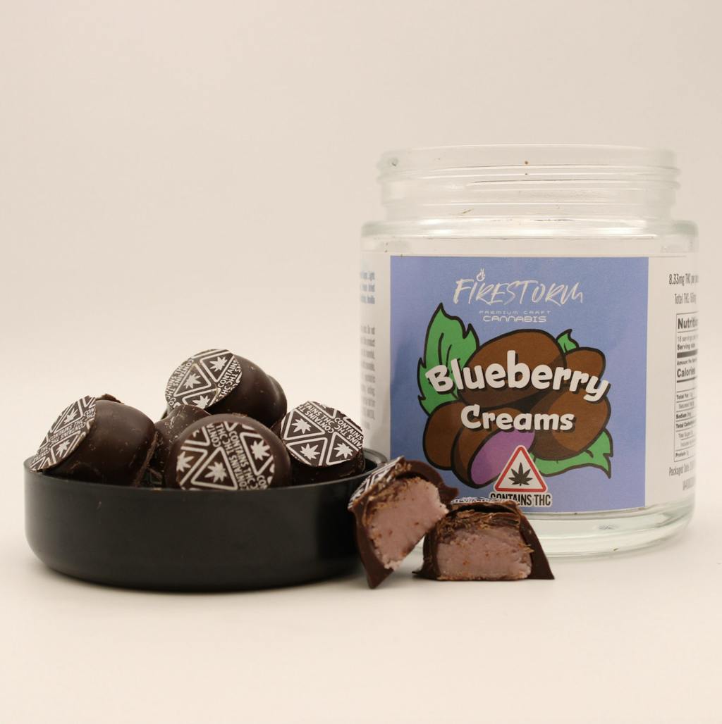 Firestorm Blueberry Cream Bites Chocolate 10mg ea | 20-Pack