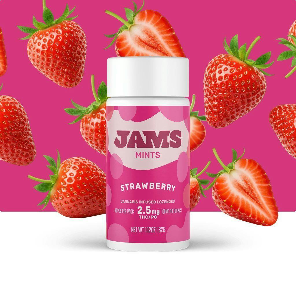 JAMS Strawberry Mints 2.5mg ea | 40-Pack