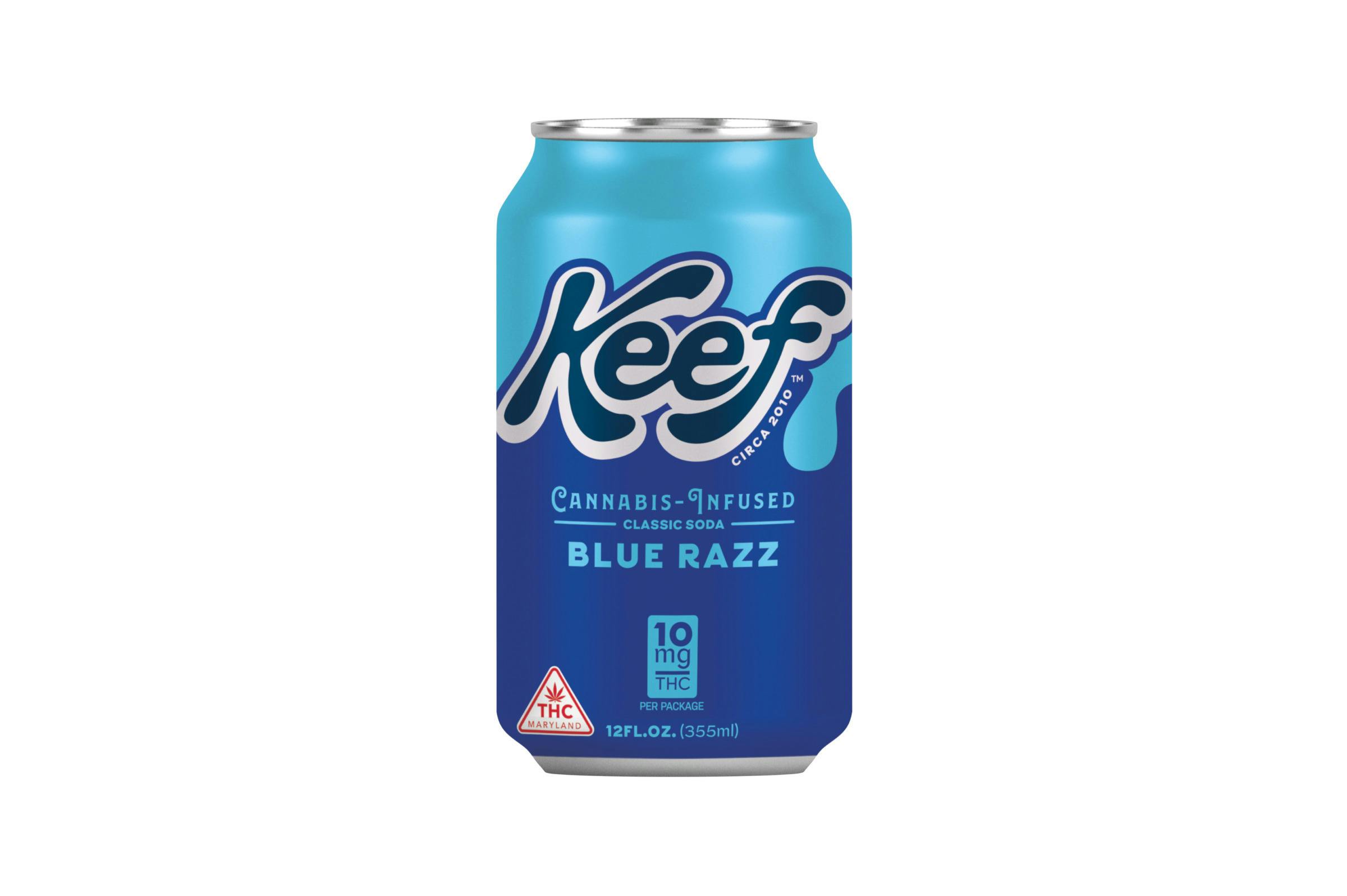 Keef | Blue Razz | Soda [10mg] 1pk at The Dispensary