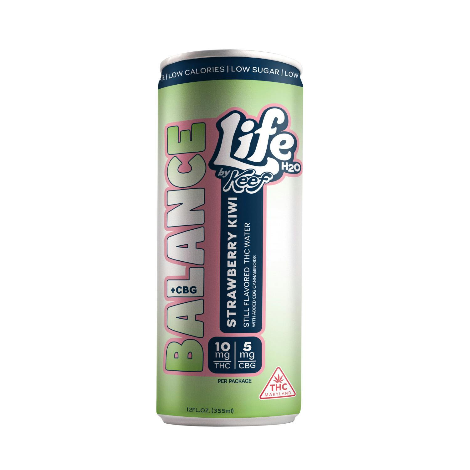 Life H2O by Keef | Strawberry Kiwi (1:2 CBG:THC) | Still Water [5mg CBG : 10mg THC] at The Dispensary