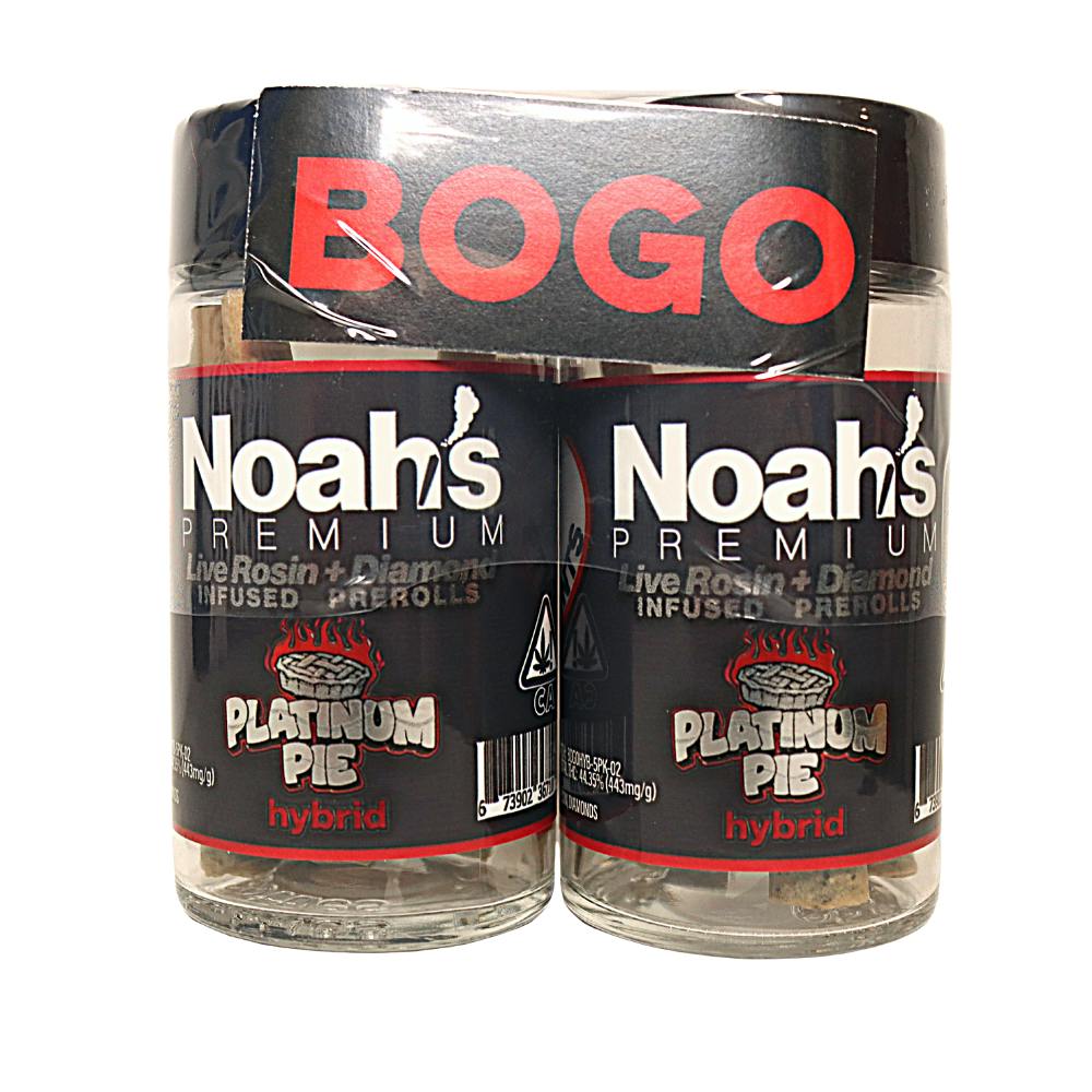 Noahs Premium Infused Preroll 10pk 5g - Platinum Pie (H)