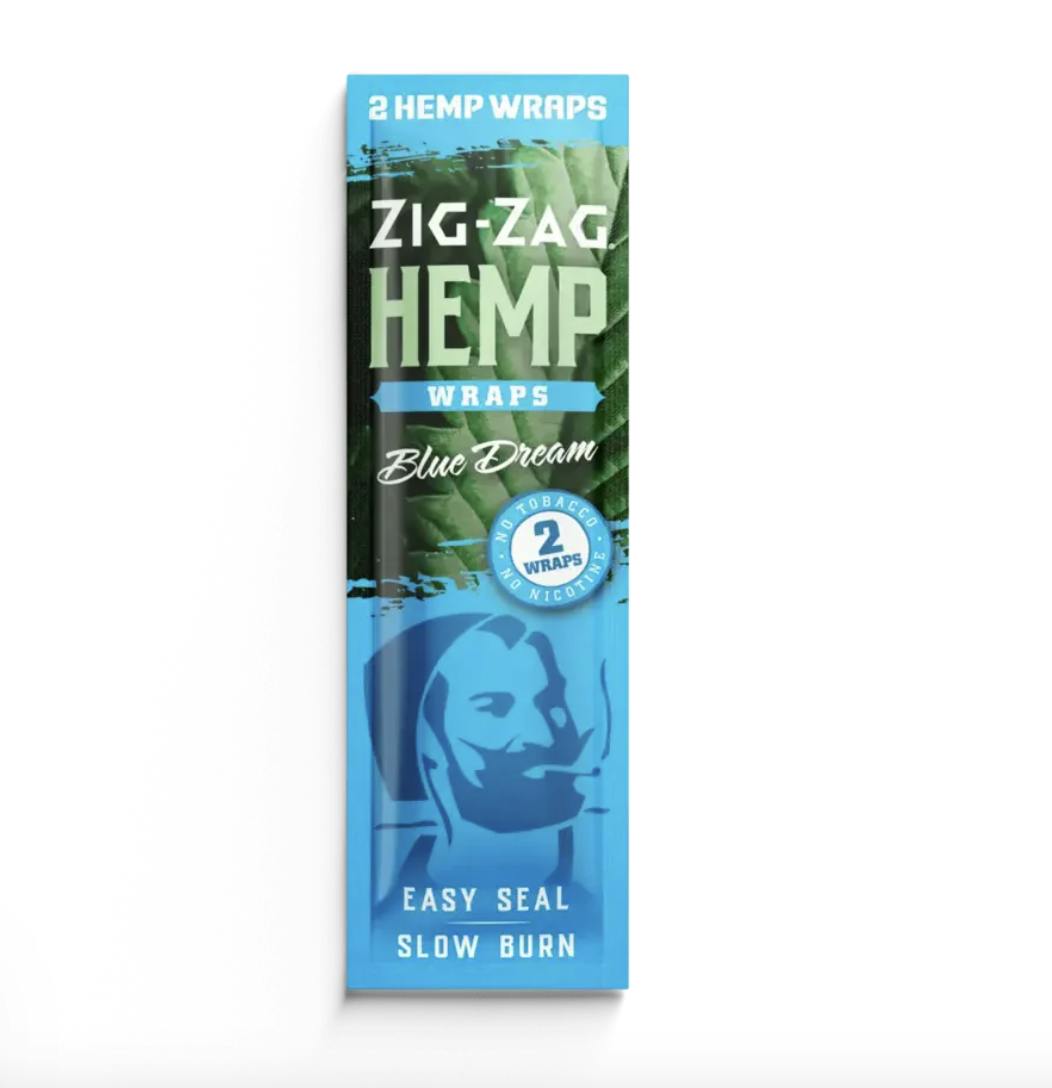 Zig Zag Hemp Wrap 2pk - Blue Dream