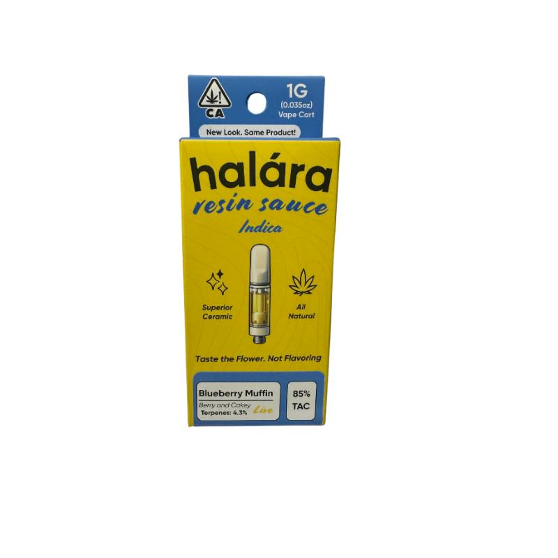 Halara Live Resin Sauce Cartridge 1g - Blueberry Muffin (I)