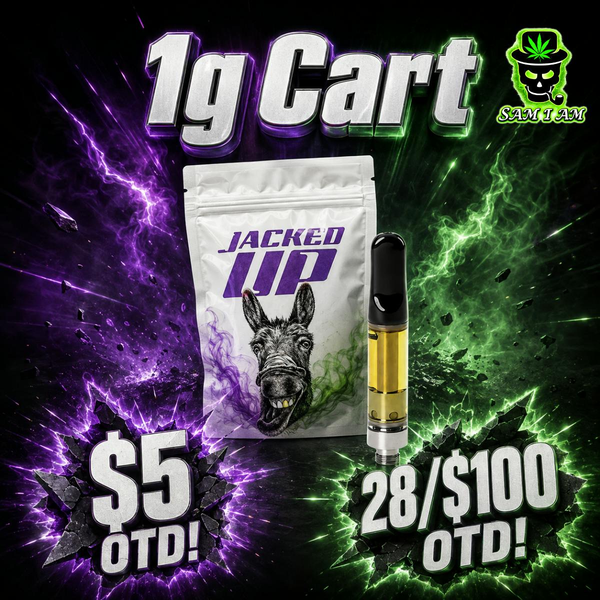 TWICE BAKED INDICA 1G CART