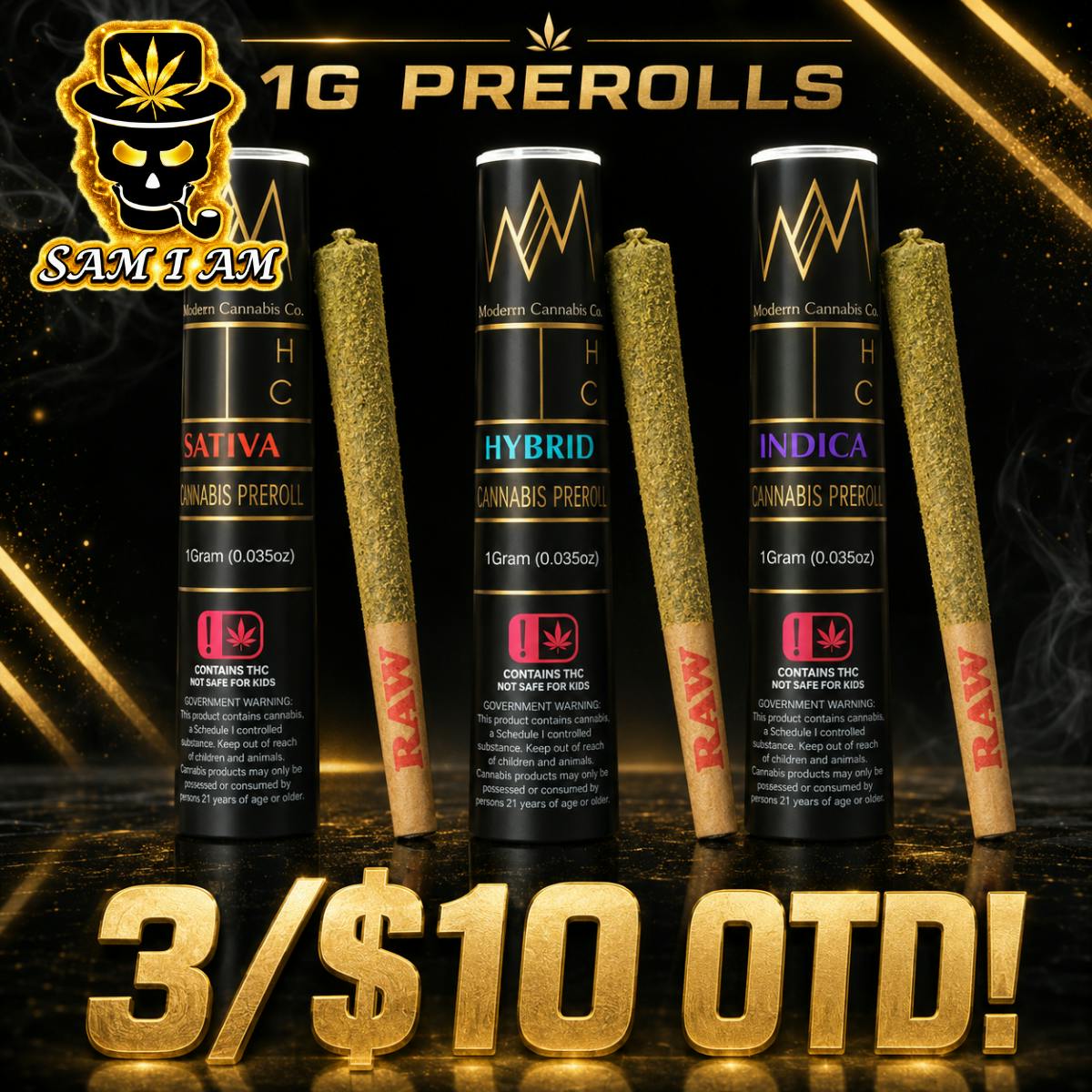WHITE MOUSSE KHALIFA KUSH 1G INFUSED PRE ROLL