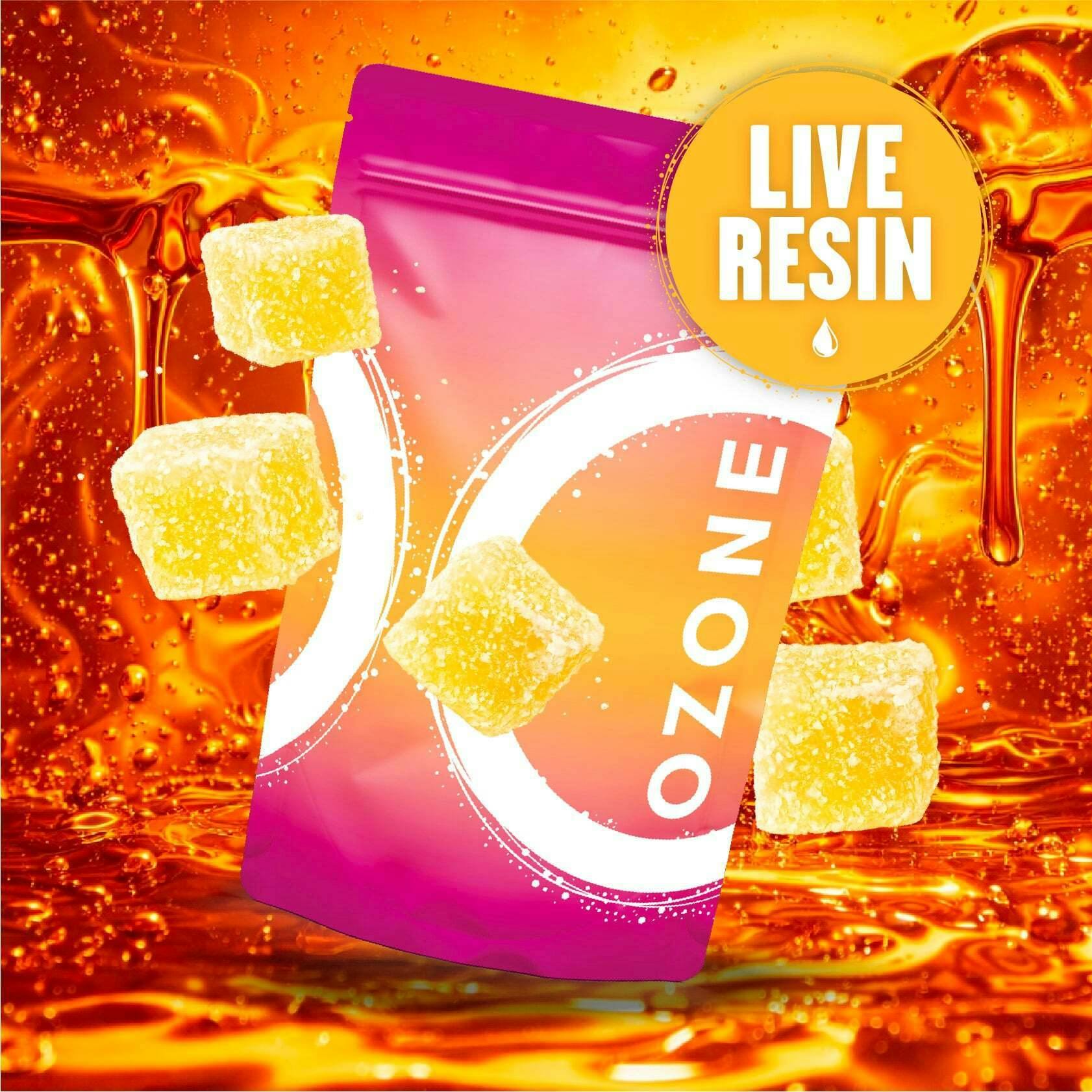 Peach Passionfruit [10pk] (100mg) | Ozone - Live Resin Gummies